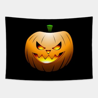 Halloween Pumpkin Face Tapestry