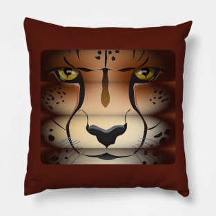 Menacing Cheetah Pillow