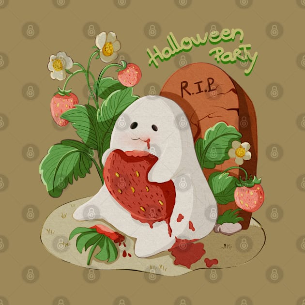 Little ghost's halloween party by i am Cuta