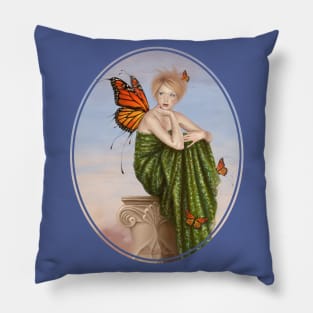 Sunrise Monarch Butterfly Fairy Pillow