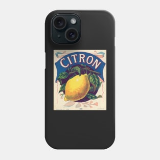 Retro poster - pub - vintage - Lemon - Fruit - Phone Case