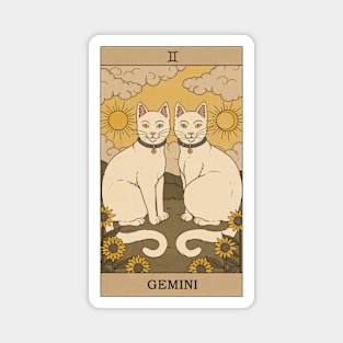 Gemini Cat Magnet