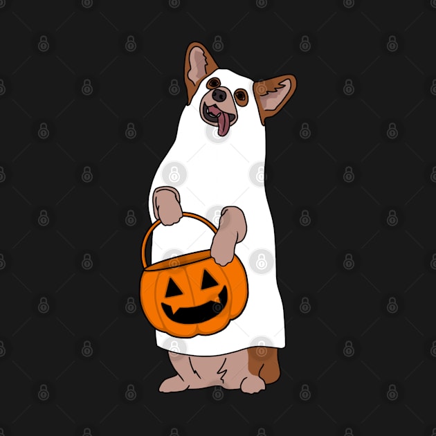 Halloween Corgi by kaileyryan