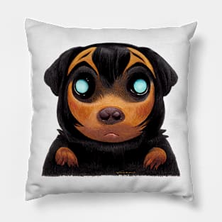 Cute Rottweiler Pillow