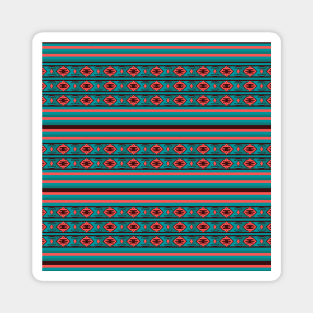 Ethnic Bohemian Kilim Style Pattern 2 Magnet