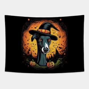 Whippet Halloween Tapestry