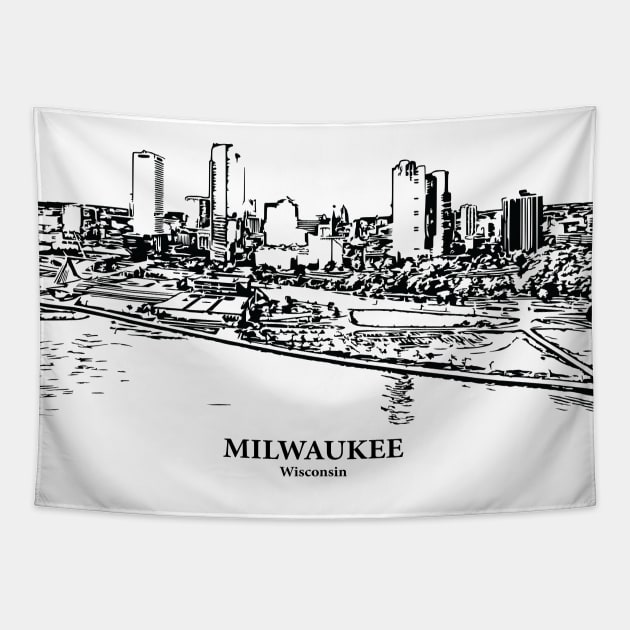 Milwaukee - Wisconsin Tapestry by Lakeric