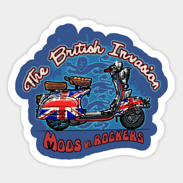 British Scooter - Scooter - Sticker | TeePublic