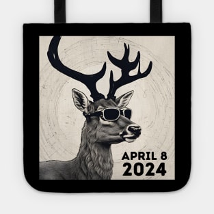 2024 Total Solar Eclipse April 8 Eclipse Watching Deer Buck Tote