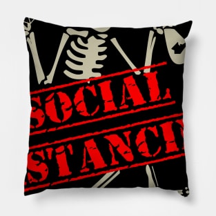 Social distancing anti social -health awareness gift Pillow