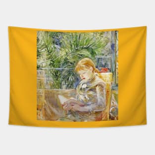 Reading girl sketch Tapestry