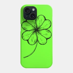 Irish Shamrock Four-leaf Lucky Clover Phone Case