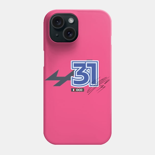 Formula 1 - Esteban Ocon Number. Phone Case by Tad