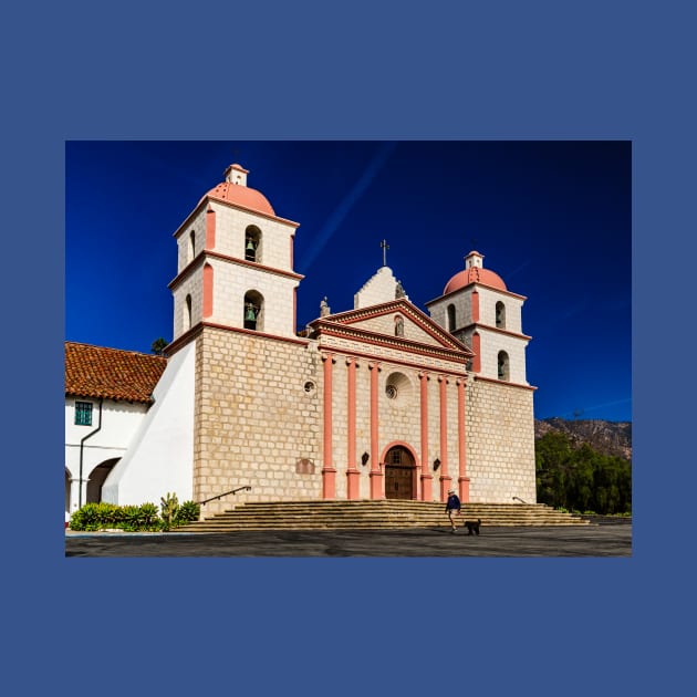 Man and Dog at Mission Santa Barbara by thadz