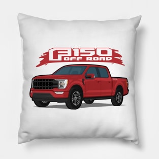 Car truck off road  f-150 red Pillow