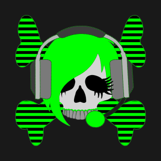 Skull with Headphones T-Shirt