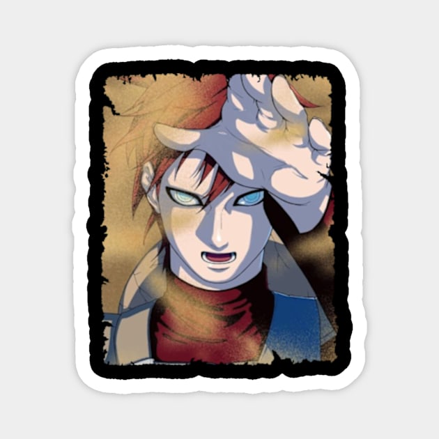 KAZEKAGE GAARA MERCH VTG Magnet by xsmilexstd