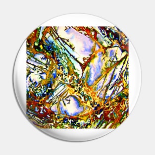 Opalesque Gemstones Abstract Pin