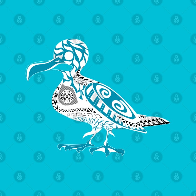 boho style mayan seagull pattern ecopop by jorge_lebeau