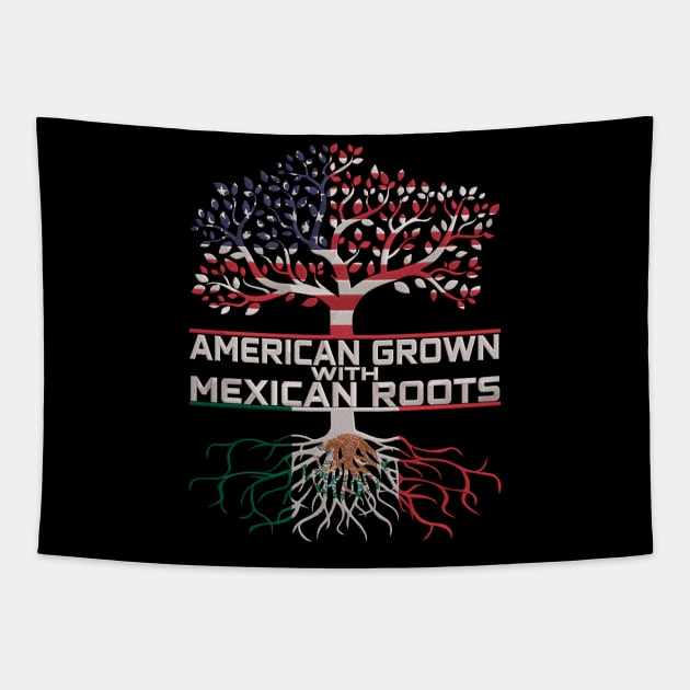 America Grown with Mexican Roots Tapestry by Velvet Love Design 