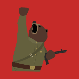 Soviet bear red army infantry ww2 T-Shirt