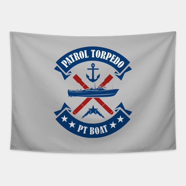 Patrol Torpedo PT Boat Tapestry by TCP