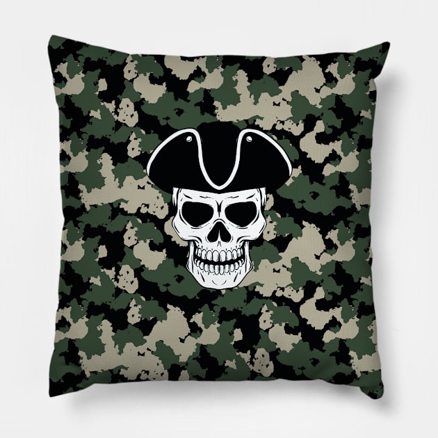 Camo skull Pillow by designbywaqas