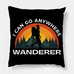 WANDERER, I can go anywhere Pillow