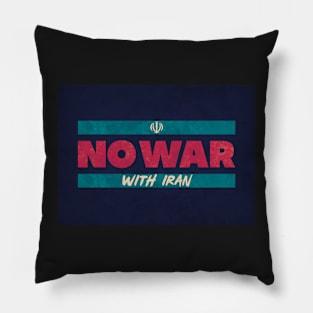 No War With Iran Pillow