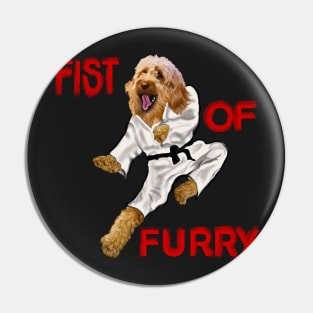 Cavapoo Fists of furry starring Kong fu Cava - Karate - martial arts Cavapoo Cavoodle puppy dog  - cavalier king charles spaniel poodle, puppy love Pin