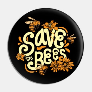 Save the Bees - Beekeeper Environmentalist Gift Pin