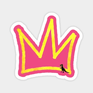 king crown basquiat Magnet