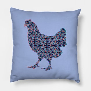 Patterned Chicken Pillow