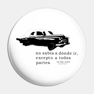 On the road, generación beatnik Pin