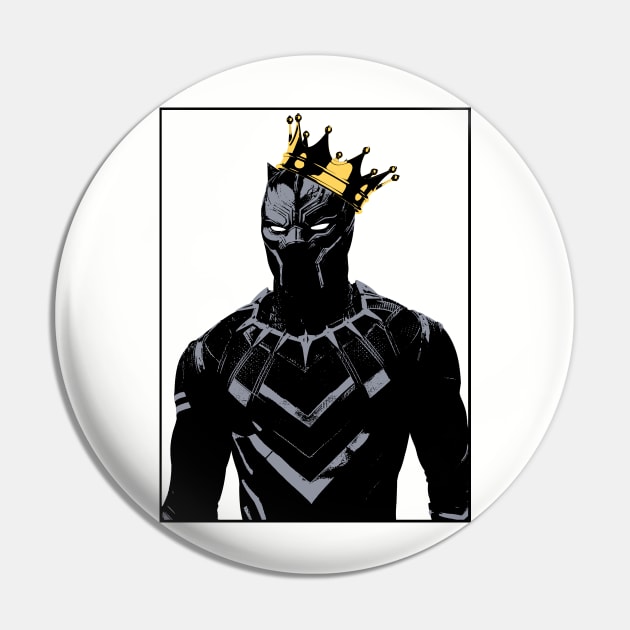 Black Panther Pin by Midnight Run Studio