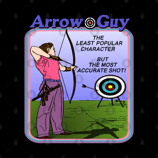 ARROW GUY Retro Off Brand Knock Off Parody Boot Super Hero by blueversion