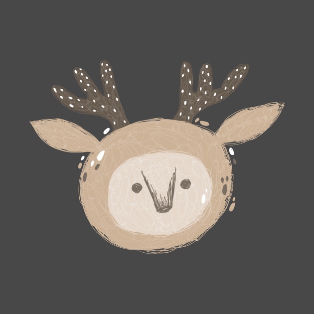 Cute Deer Face by ReaBelle