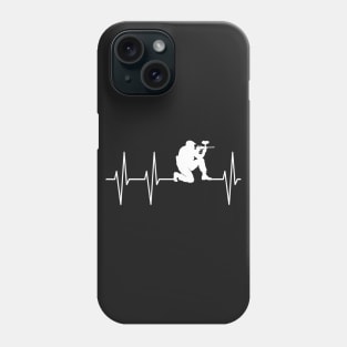Paintball Heartbeat Player Gun Phone Case