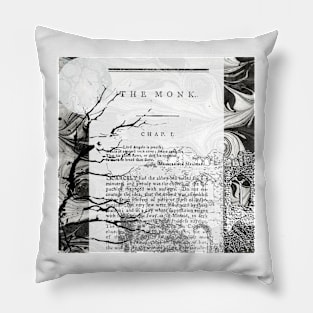 Matthew Lewis The Monk Gothic Horror Collage Pillow