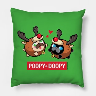 Poopy and Doopy ™ Happy Holidays Pillow