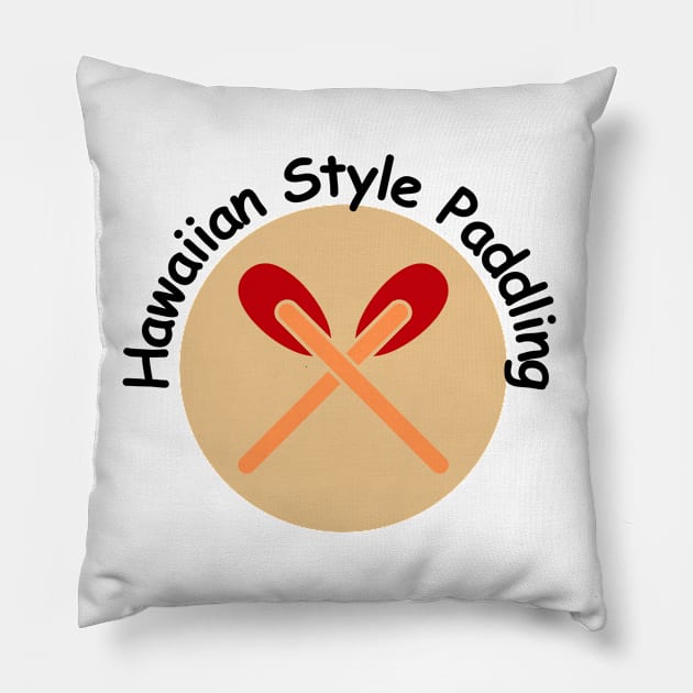 Hawaiian Style Paddling - Twin Strokes Pillow by Hayden Mango Collective 