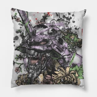 Neon Mecha Ink Pillow