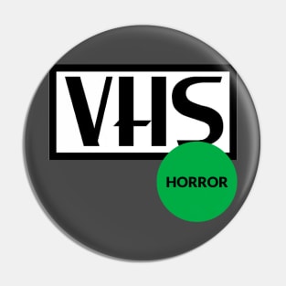 VHS Horror Tag Pin