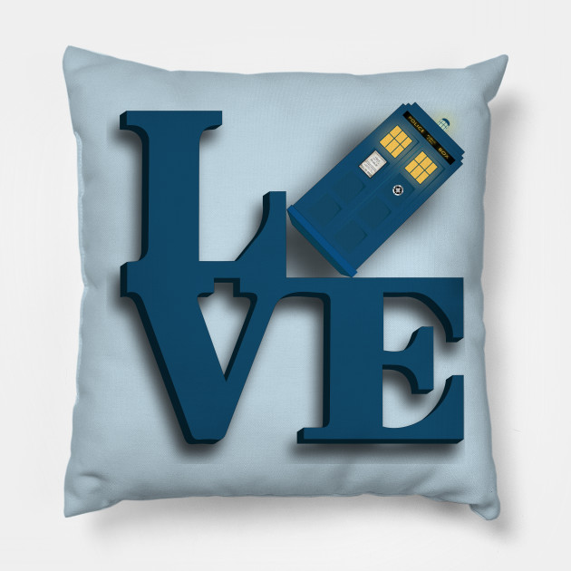 Doctor Who Love Tardis Tardis Pillow Teepublic