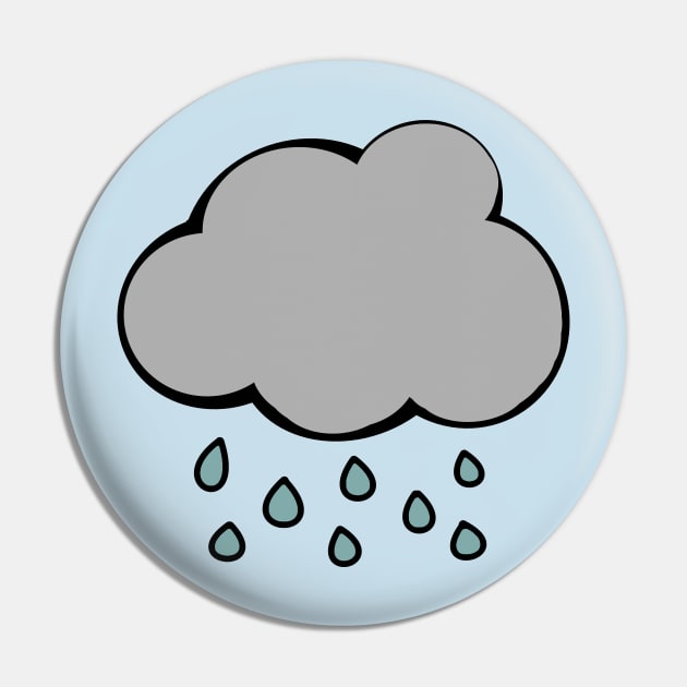 Rainy cloud Pin by Artemis Garments