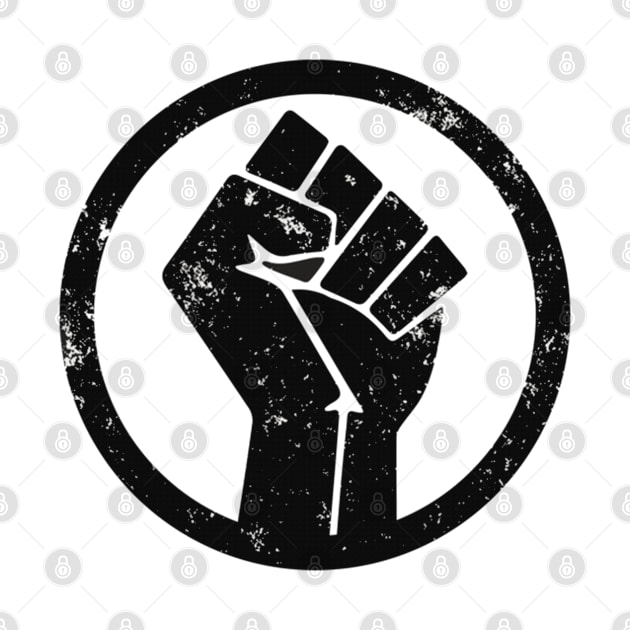 BLACK POWER RAISED FIST by osaya