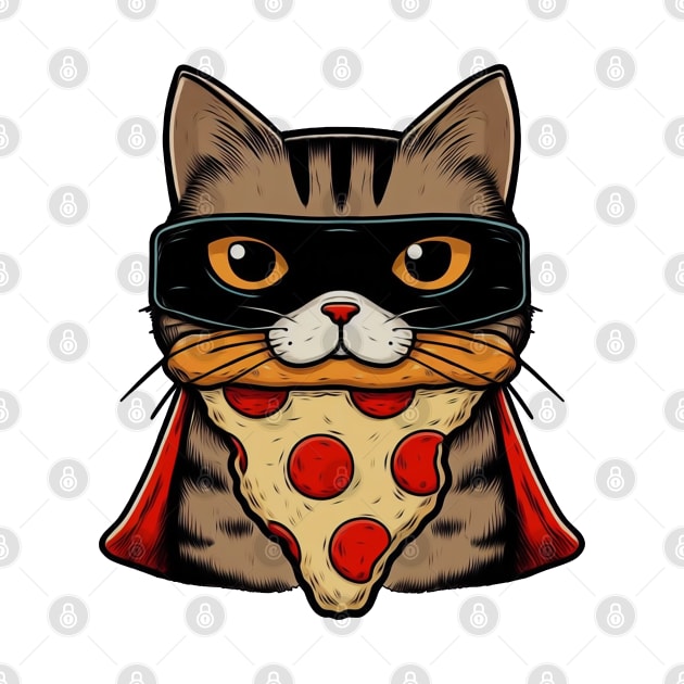 Pizza Cat Super Hero by Mad&Happy