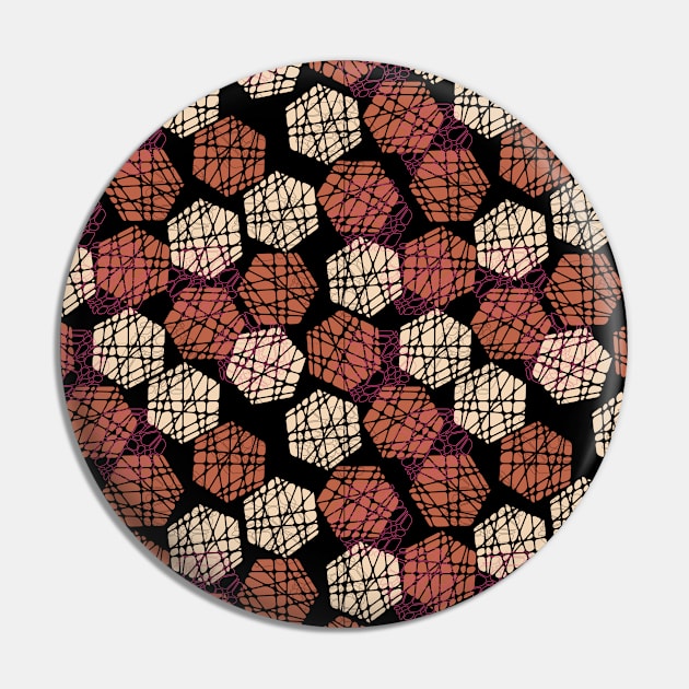 Mosaic Pattern Pin by WK Arts