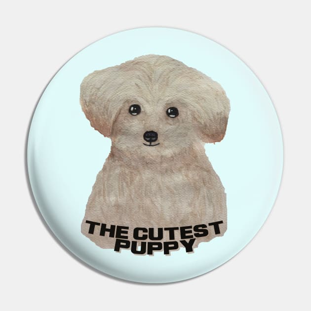 The cutest puppy Pin by WatercolorFun