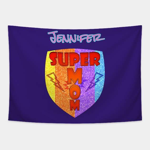 Jennifer Super Mom Tapestry by  EnergyProjections